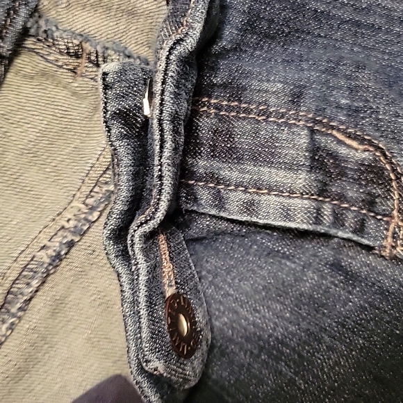 The Limited Denim 917 Trouser jean sz 8S short cotton blend medium wash wide leg - Picture 7 of 10